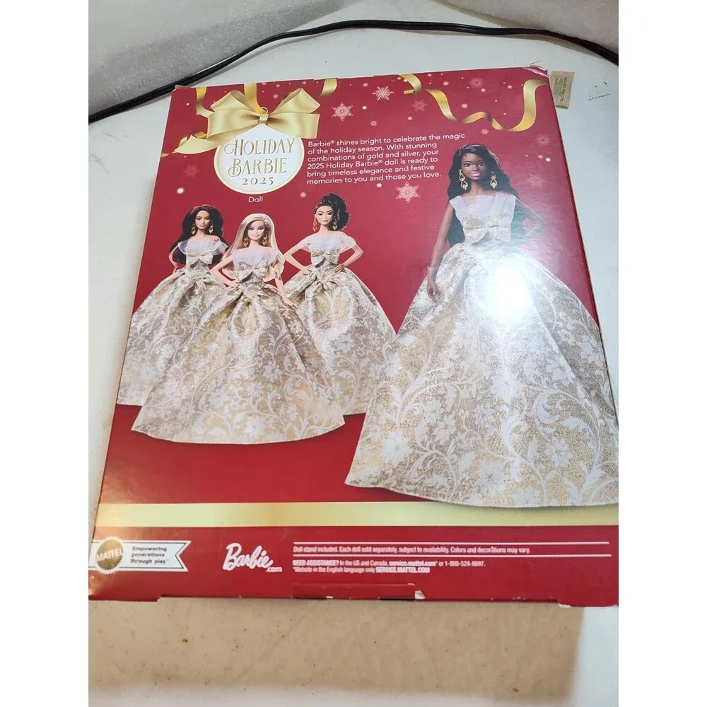 2025 Holiday Barbie Doll Brunette JBH97 Mattel Signature New in Box (877)